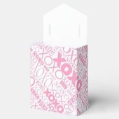 Pink & White Hugs & Kisses Pattern Zelt Gefallen B Geschenkschachtel (Geöffnet)
