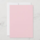 Pink White Hydrangeas Elegant Wedding Invitation Einladung (Rückseite)