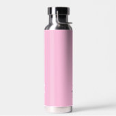 Pink-White-individuelle Name-Skript Trinkflasche (Links)