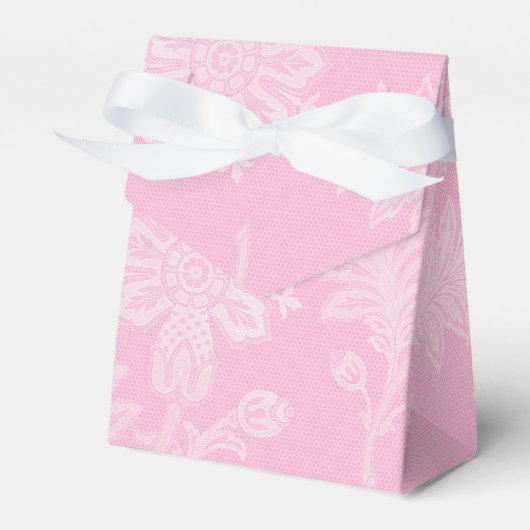 Pink White Lacey Floral Geschenkschachtel (Vorderseite)