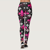 Pink White Lilie Leggings (Rückseite)