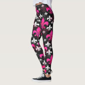 Pink White Lilie Leggings (Links)