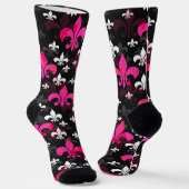 Pink White Lilie Socken (Gewinkelt)
