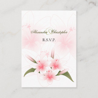 Pink & White Lilies UAWG Minicard Begleitkarte