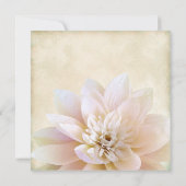 Pink White Lotus Blume Hochzeit Einladung (Rückseite)