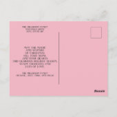 Pink White Multi Foto Weihnachtsfeiertag Gruß Postkarte (Rückseite)