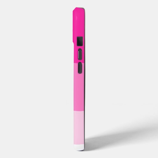 Pink White Ombre Wave Muster Case-Mate iPhone Hülle (Rückseite / Links)