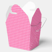 Pink-White-Pastel Gingham-GASTGESCHENK BOX, nehmen Geschenkschachtel (Geöffnet)