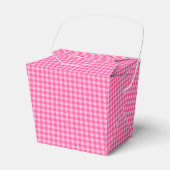 Pink-White-Pastel Gingham-GASTGESCHENK BOX, nehmen Geschenkschachtel (Vorderseite)