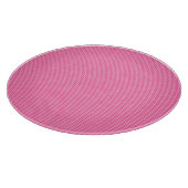 Pink-White Pastel Gingham-ROUND CUTTING BOARD Schneidebrett (Ecke)