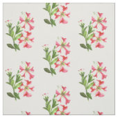 Pink White Petunias Baumwollstoff Stoff (Muster)
