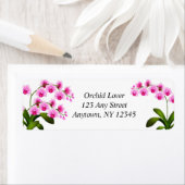 Pink White Phalaenopsis Orchid Blume Labels (Insitu)