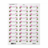 Pink White Phalaenopsis Orchid Blume Labels (Vorne)