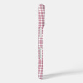 Pink White Plaid Checker Seamless Pattern Case-Mate iPhone Hülle (Rückseite / Rechts)