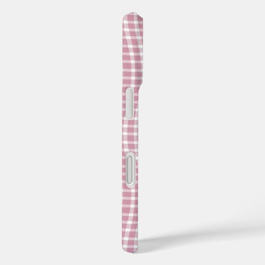 Pink White Plaid Checker Seamless Pattern Case-Mate iPhone Hülle (Rückseite / Rechts)