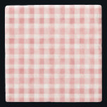 Pink White Plaid Stripes Steinuntersetzer<br><div class="desc">Pink White Plaid Stripes</div>