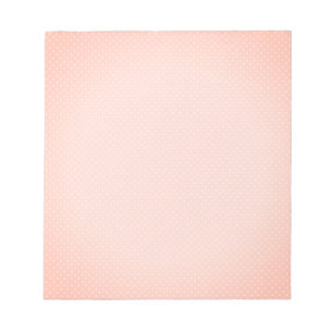 Pink White Polka Dot Notizblock