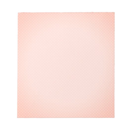 Pink White Polka Dot Notizblock (Vorderseite)
