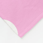 Pink White Polka Dot Pattern Fleecedecke (Ecke)
