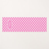 Pink white polka dot yogmat yogamatte (Vorderseite (Horizontal))