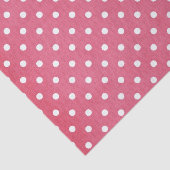 PINK & WHITE POLKA DOTS SEIDENPAPIER (Ausschnitt)