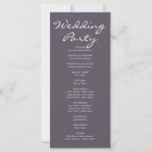 Pink & White Pumpkins Fall Gray Wedding Program (Rückseite)