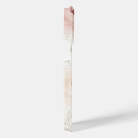 Pink & White Rose Phone Case – Floral Protective  iPhone Hülle (Rechte Seite)