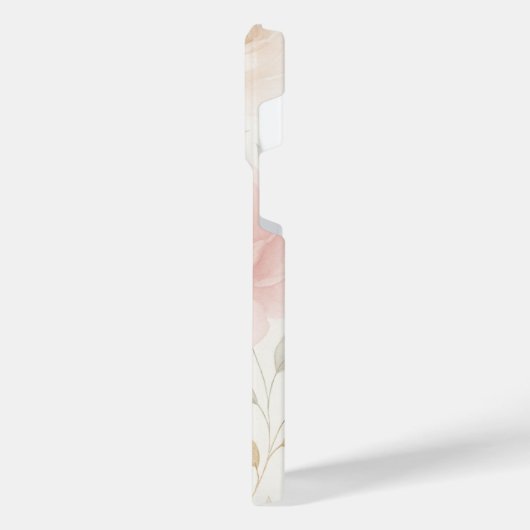 Pink & White Rose Phone Case – Floral Protective  iPhone Hülle (Linke Seite)
