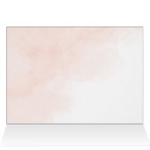 Pink White Roses Eucalyptus Wedding Vielen Dank (Innenansicht Horizontal (Oben))