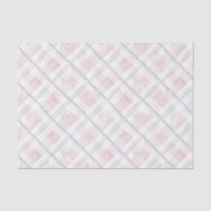 Pink White Silver Glitzer Squares Seidenpapier