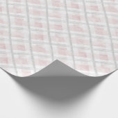 Pink White Silver Glitzer Squares Wedding Geschenkpapier (Ecke)
