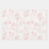 Pink White Silver Glitzer Squares Wedding Geschenkpapier Set (Vorderseite 3)