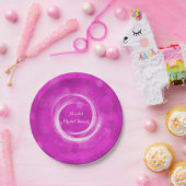 Pink & White Sparkle Aschenputtel Jedes Event Part Pappteller (Party)