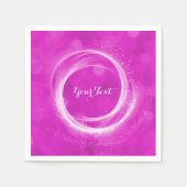 Pink & White Sparkle Aschenputtel Jedes Event Part Serviette (Vorderseite)