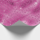 Pink White Sparkle Cheetah Print Geschenkpapier (Ecke)