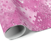 Pink White Sparkle Snake Print Geschenkpapier (Rolleneckpunkt)