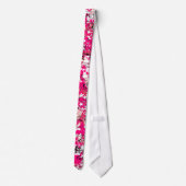 Pink & White Stars - Scenester Neck Ties Krawatte (Rückseite)