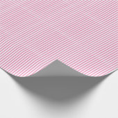 Pink White Strip Camouflage Patterns Girly Modern Geschenkpapier (Ecke)