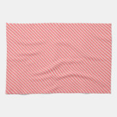 Pink White Strip Kitchen Grill Koch Geschirrtuch (Horizontal)