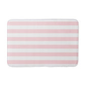 Pink & White Stripe Bathmat  Badematte (Vorderseite)