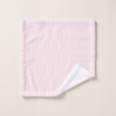 Pink & White Stripe Bathroom Towel Sets (Waschlappen)