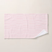Pink & White Stripe Bathroom Towel Sets (Handtuch)