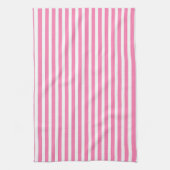 Pink White Stripe Chef Geschirrtuch (Vertikal)