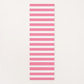 Pink & white striped yoga mat yogamatte (Vorderseite)