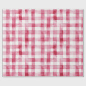 Pink White Stripes Birthday Geschenkpapier (Flach)