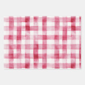 Pink White Stripes Floral Birthday Geschenkpapier Set (Vorderseite 2)