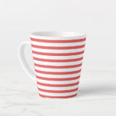 pink & white stripes – pink-weiß gestreift milchtasse (Linke Ecke)
