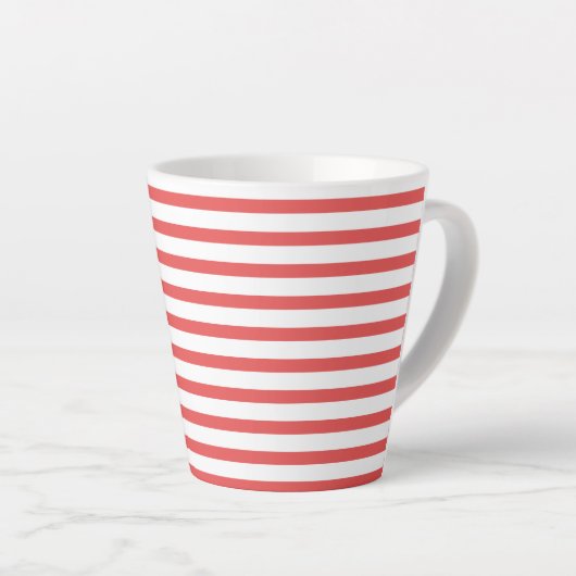 pink & white stripes – pink-weiß gestreift milchtasse (Rechte Ecke)