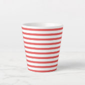 pink & white stripes – pink-weiß gestreift milchtasse (Vorderseite)