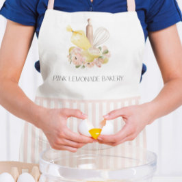 Pink & White Strips für den Koch von Patisserie-Lo Schürze